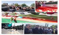 تشییع  باشکوه پیکر شهید  ایمان وحیدی در آشخانه