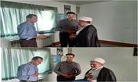 تجلیل و تقدیر از امام جماعت شبکه بهداشت و درمان  شهرستان مانه و سملقان حجت الاسلام حاج آقا محبی به پاس حضور ارزشمند ایشان در برپایی نماز جماعت شبکه بهداشت شهرستان